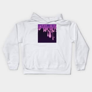 Purple Halloween pattern Kids Hoodie